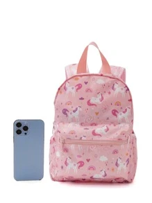 儿童粉色独角兽卡通大容量背包