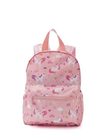 Kids Pink Unicorn Cartoon Large Capacity Backpack