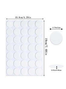35pcs/set Clear Double-sided Tape For Balloon Decoration, Multi-purpose Adhesive For Home Use