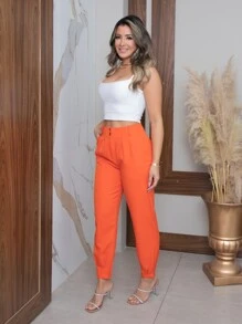 Women Pants - Orange - View 2