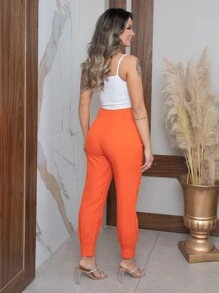Women Pants - Orange - View 4