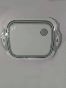 Multipurpose Foldable Cutting Board For Vegetable & Fruit, With Anti-mildew & Damp-proof Design, Portable Sink Basin - White - View 7