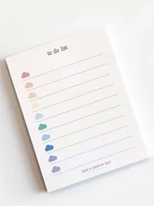 1pc/1book 50pcs/2books/3books/5books/10books Cloud Print Memo Pad