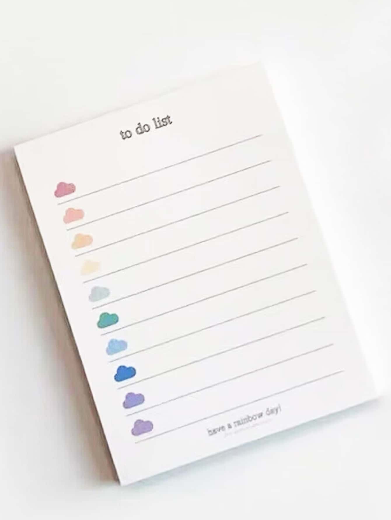 1pc/1book 50pcs/2books/3books/5books/10books Cloud Print Memo Pad