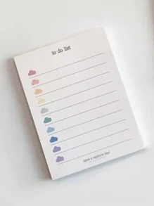 1pc/1book 50pcs/2books/3books/5books/10books Cloud Print Memo Pad