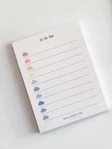 1pc/1book 50pcs/2books/3books/5books/10books Cloud Print Memo Pad