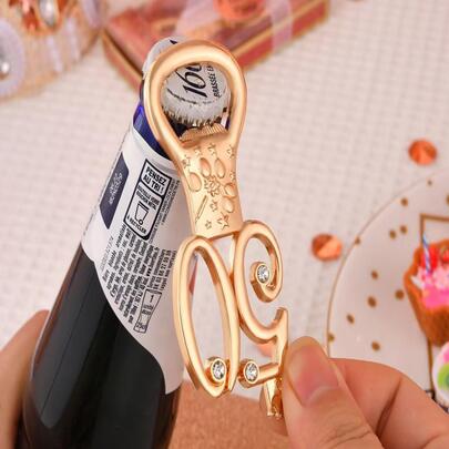 50日生日禮物派對用品玫瑰金主題數字50開瓶器適合派對