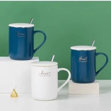 Blue Style B Mug With Lid And Spoon - Blue - View 6