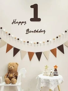 Bộ 12 lá cờ tam giác bằng nỉ nhiều màu sắc, số lượng lớn, thích hợp cho lễ khai trương, trang trí tiệc sinh nhật theo chủ đề lễ hội, sự kiện ngoài trời, trang trí lớp học, Giáng sinh và các dịp khác. - Nhiều màu - Xem 4