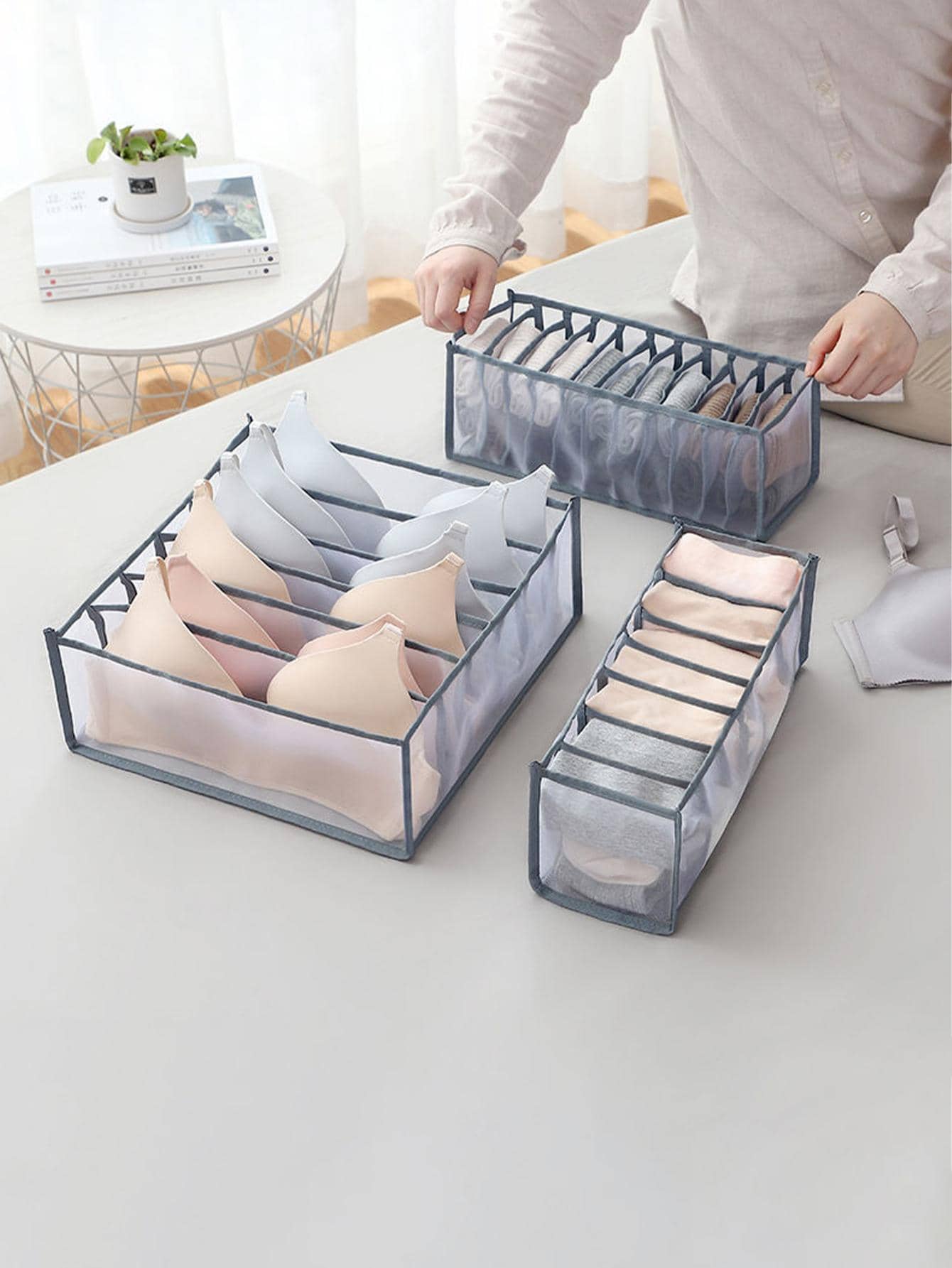 Organizadores de Cajones - Gris Claro - Ver 1