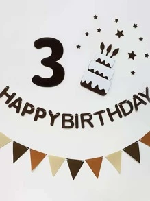 Bộ 12 lá cờ tam giác bằng nỉ nhiều màu sắc, số lượng lớn, thích hợp cho lễ khai trương, trang trí tiệc sinh nhật theo chủ đề lễ hội, sự kiện ngoài trời, trang trí lớp học, Giáng sinh và các dịp khác. - Nhiều màu - Xem 3