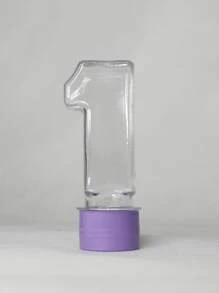 Tubete Número 1 c/ Tampa Plástica - 1 ano - 30 unidades - Lilas - Visão 2