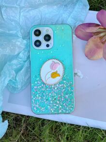 Flower Pattern Phone Case - Green - View 6