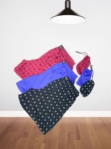 Kit 3 Samba Canção De Malha Algodão Shorts Pijama - Multicolorido - Visão 2