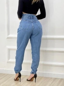 Women Jeans - Medium Wash - View 2