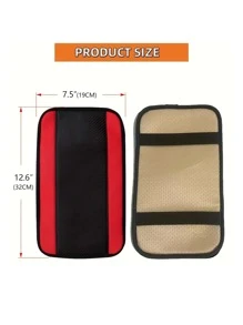 Car Accessories Pu Leather Center Console Armrest Pad Cover - Red - View 6