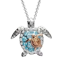 1pc New Ocean Turtle pendant Necklace - Multicolor - View 9