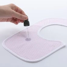 Baby Bibs Super Soft Absorbent With Adjustable Snap for Baby Boys and Girls 10 Pack - Hồng - Xem 3