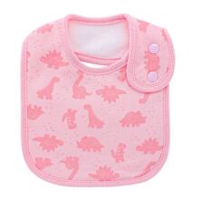 Baby Bibs Super Soft Absorbent With Adjustable Snap for Baby Boys and Girls 10 Pack - Hồng - Xem 8