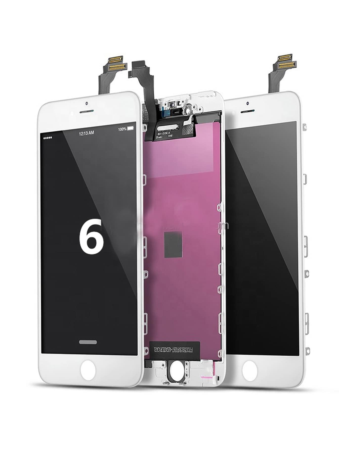 手機液晶屏適用於iphone6G - 白色 - 查看 1