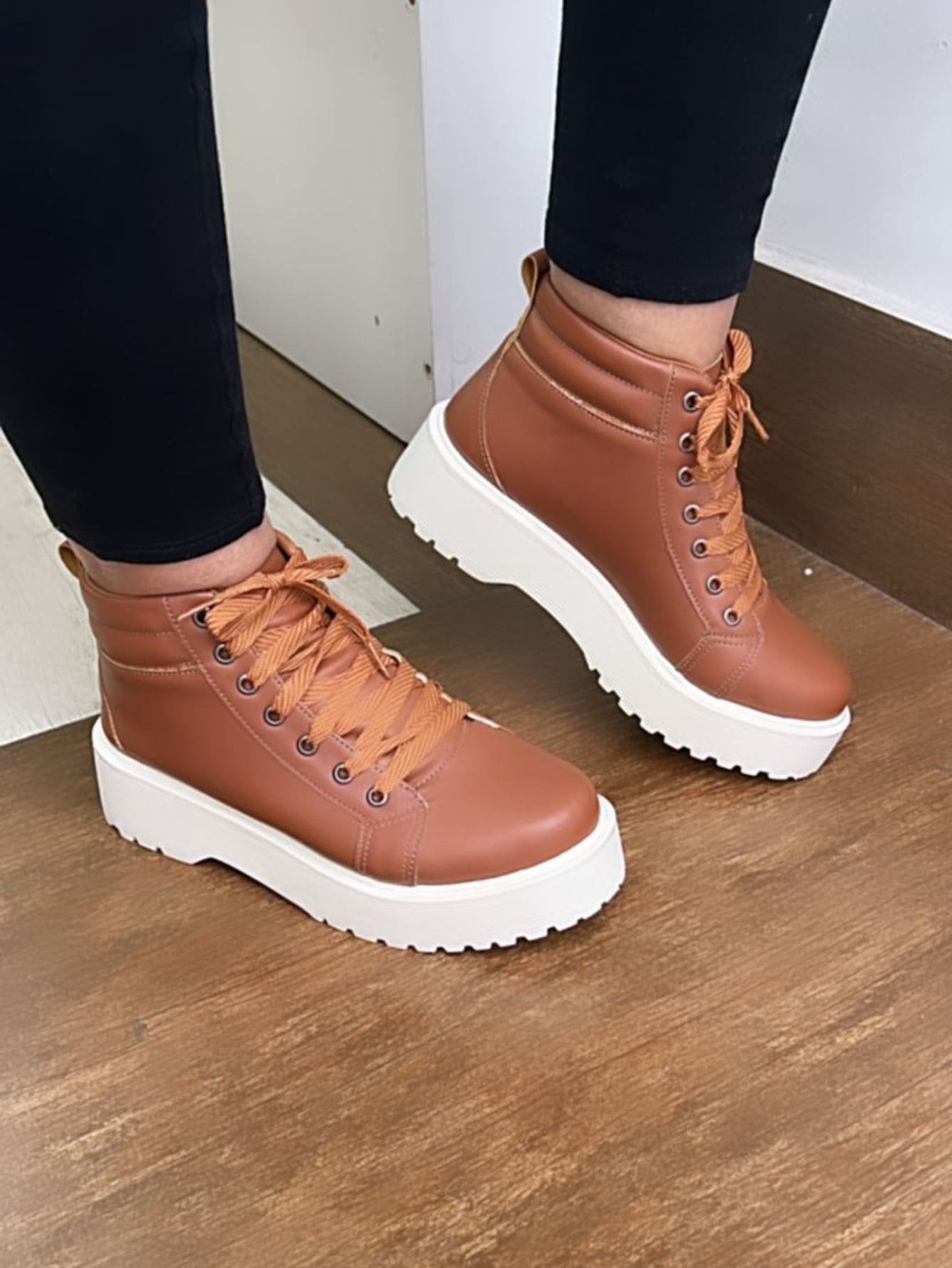 Women Fashion Boots - Camel - View 1