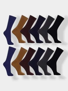 KIT 12 PAR MEIA SOCIAL COR SORTIDAS MASCULINA