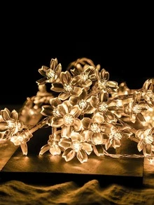 1入組派對&假期環境室內室外櫻花燈簾適用於節日裝飾用品