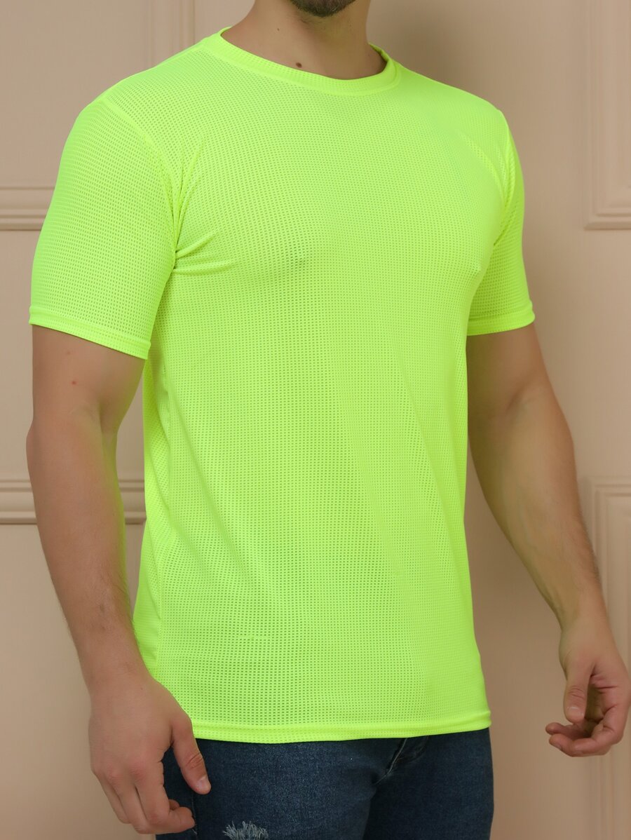 Men T-Shirts - Màu xanh chanh - Xem 1