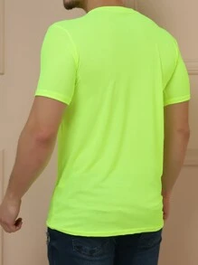 Men T-Shirts - Màu xanh chanh - Xem 3