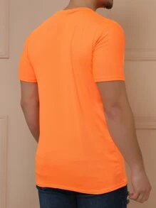 Men T-Shirts - 橘色 - 查看 2
