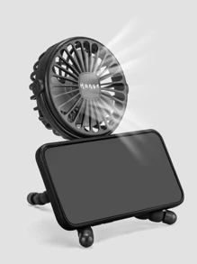 1入組可充電usb迷你發光章魚玩具扇,具有3種速度級別,可掛起、放置或纏繞；適用於嬰兒車、手持式無葉片風扇、迷你可折疊風扇、靜音桌上/室外冷卻風扇、頸掛風扇、立式風扇；適合作為玩具風扇 - 黑色 - 查看 7