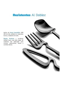 Bluelander Stainless Steel And Matte Finish Cutlery Set 4 Pieces - Black - View 4