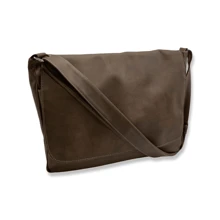 Bolsa Transversal Carteiro Couro Pu Pequena - Caramelo - Visão 2