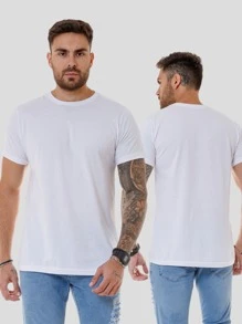 Men T-Shirts - 白色 - 查看 2