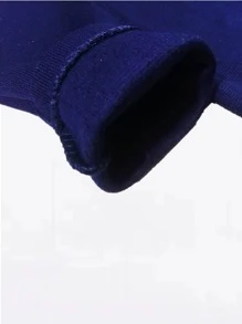 Suéter Cerrado Cuello V Uniforme Escolar Punto Roma Tallas Reducidas - Azul Marino - Ver 5