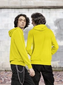 Men Sweatshirts - 黃色 - 查看 1