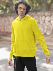 Men Sweatshirts - 黃色 - 查看 2