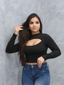 Women T-Shirts - 黑色 - 查看 1