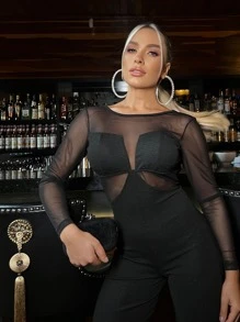 Women Jumpsuits - 黑色 - 查看 6