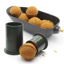 1pc Military Green PP Bait Maker, 40mm Diameter Round Bait Maker For Carp Fishing, Baiting, Hooking - Army Green - View 5