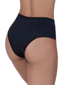 Biografia da Moda Calcinha Athena Modeladora de Microfibra Feminina - Preto - Visão 3