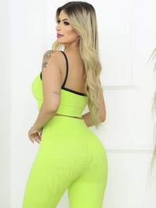 Women Sports Sets - Màu xanh chanh - Xem 5