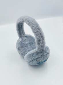 audifonos de peluche bonito diseño con corazon 3.5 - Azul - Ver 1