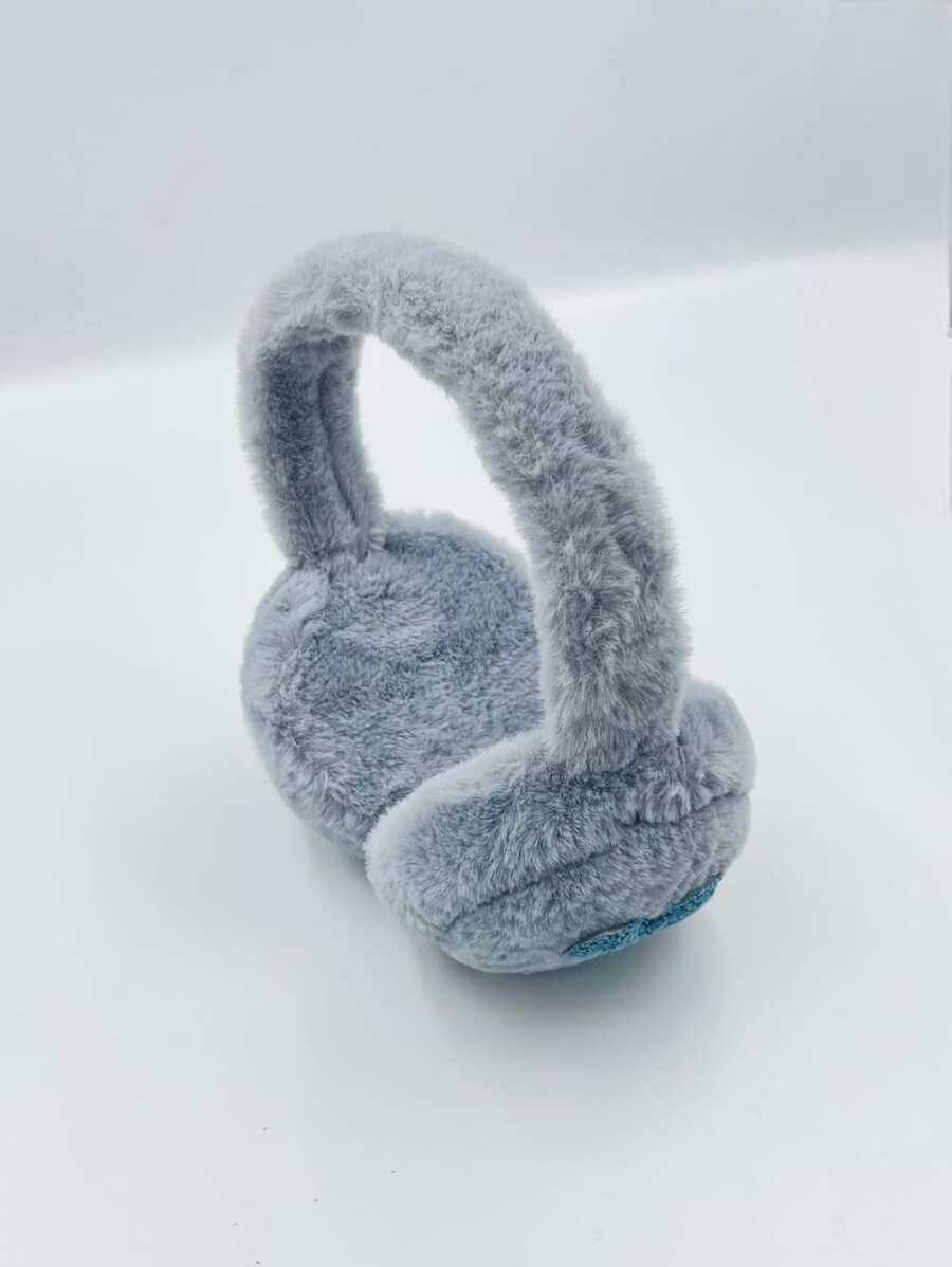 audifonos de peluche bonito diseño con corazon 3.5 - Azul - Ver 1