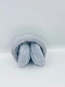 audifonos de peluche bonito diseño con corazon 3.5 - Azul - Ver 3