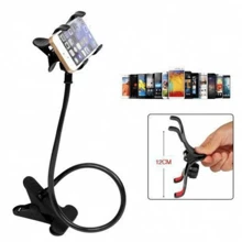 Soporte Clip Universal Flexible Para Celular Escritorio Mesa - Negro - Ver 2