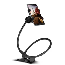 Soporte Clip Universal Flexible Para Celular Escritorio Mesa - Negro - Ver 1
