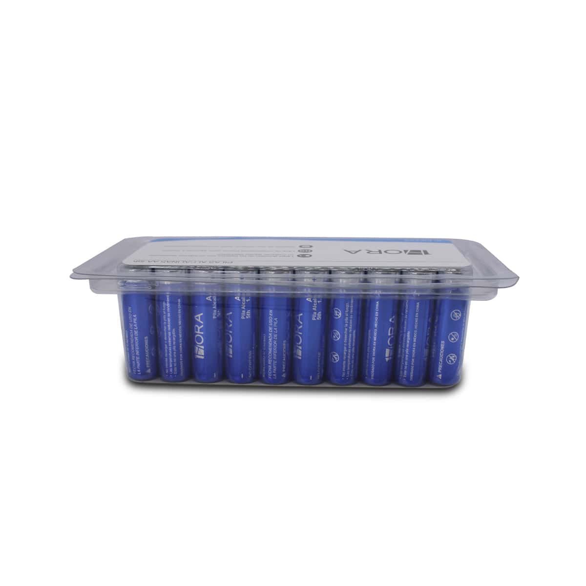 1HORA Pilas Alcalinas AA 40PZAS GAR132 - Azul - Ver 1