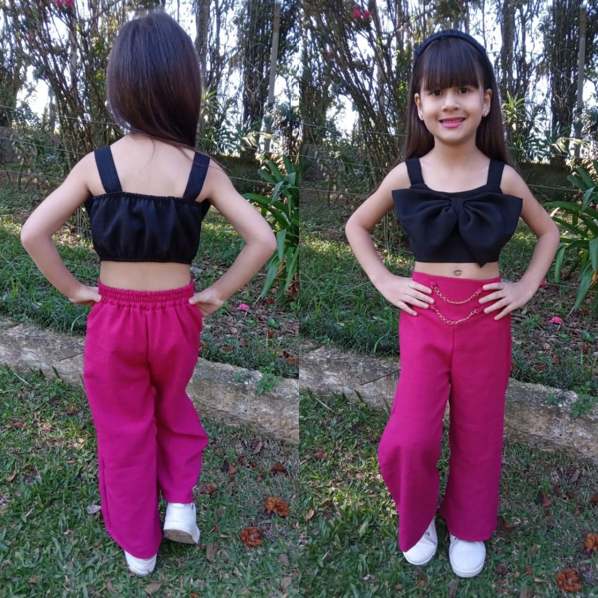 Young Girls Blouses - 黑色 - 查看 1