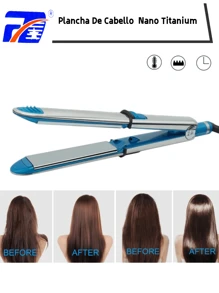 FD Professional Hair Straightener 300°- 465°F With Glove - Blue - View 1
